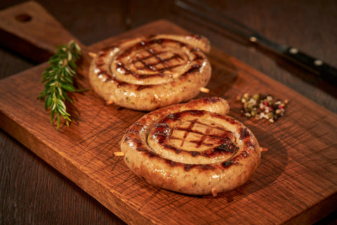 Bratwurstschnecke mit Filet, Würstchen, Metzgerei Klein