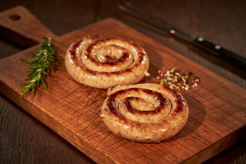 Bratwurstschnecke, Würstchen, Metzgerei Klein