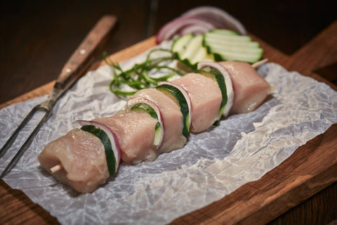 Hähnchenfiletspieß, Spieße, Metzgerei Klein
