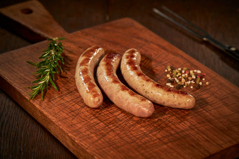 kleine Bratwürstchen, Würstchen, Metzgerei Klein