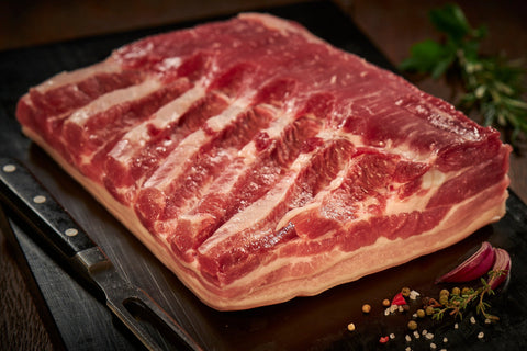 Schweinebauch mit Schwarte, Schwein, Metzgerei Klein
