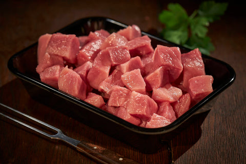 Schweinegulasch, Schwein, Metzgerei Klein