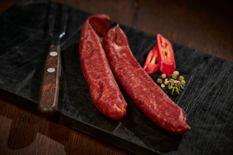 Taunusknacker mit Paprika, Würstchen, Metzgerei Klein