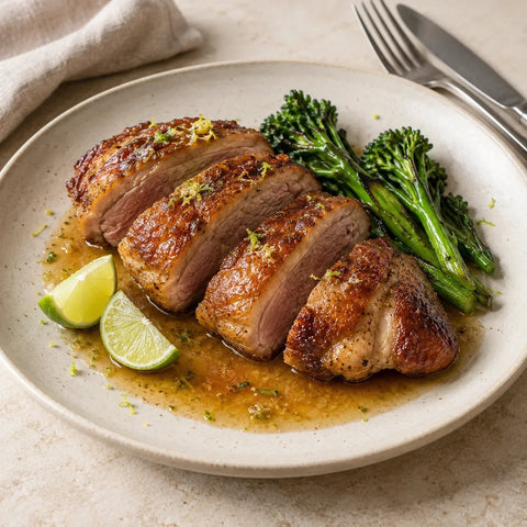 Ente in Honig-Limetten-Sauce - Metzgerei Klein