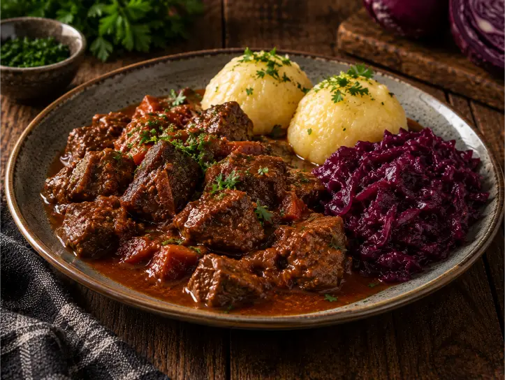 Rindergulasch ungarischer Art