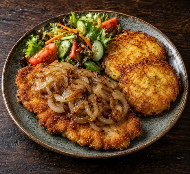 Zwiebel-Schnitzel