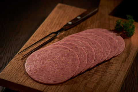 Bierwurst, Wurstaufschnitt, Metzgerei Klein