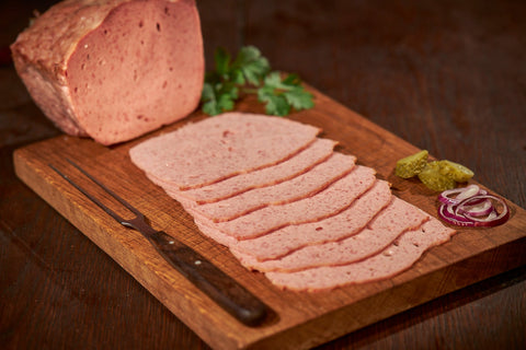 Fleischkäse grob, Wurstaufschnitt, Metzgerei Klein