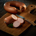 Fleischwurst im Ring, Wurst am Stück, Metzgerei Klein
