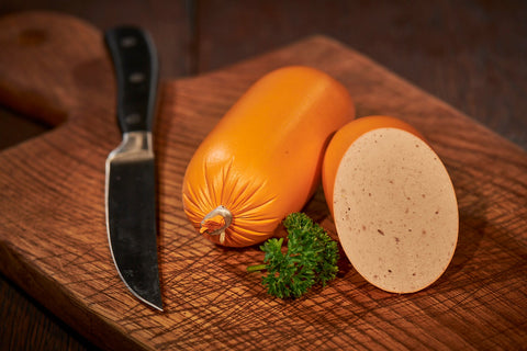 Gelbwurst klein, Wurst am Stück, Metzgerei Klein