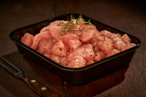 gewürztes Putenragout, Geflügel, Metzgerei Klein