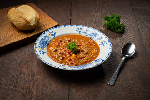 Gulaschsuppe im Glas, Verzehrfertig, Metzgerei Klein