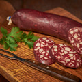 Hausmacher Blutwurst im Ring, Wurst am Stück, Metzgerei Klein