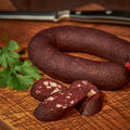 Hessische Ahle Blutwurst, Wurst am Stück, Metzgerei Klein