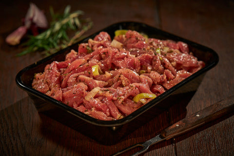 Lauchgyros vom Schwein, Schwein, Metzgerei Klein
