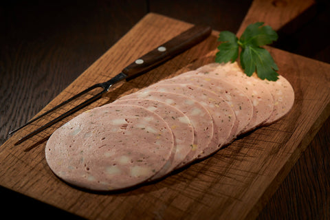 Lyoner mit Ei, Wurstaufschnitt, Metzgerei Klein