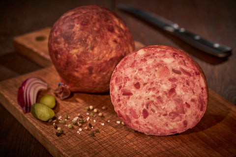 Presskopf Kugel, Wurst am Stück, Metzgerei Klein