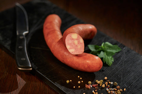 Rindswurst mit Käse, Würstchen, Metzgerei Klein