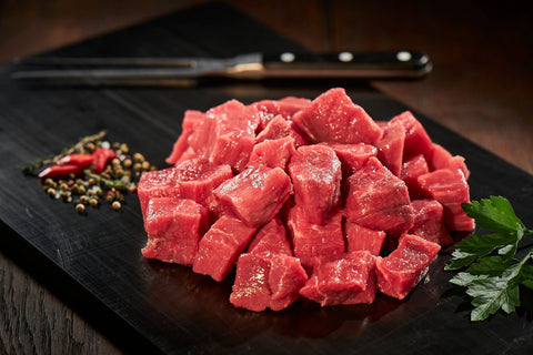 zartes Rindergulasch, Rind, Metzgerei Klein